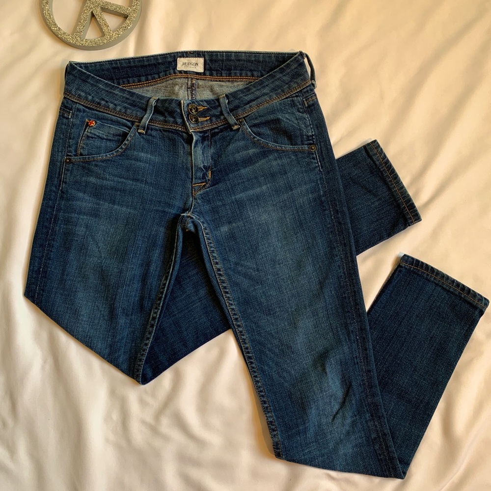 Hudson Mid-Rise Skinny Jeans Size 25